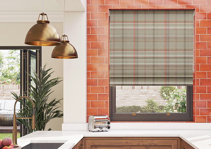 Macrae, Brown Tartan - Twist&Fit Roman Blind - Image 3
